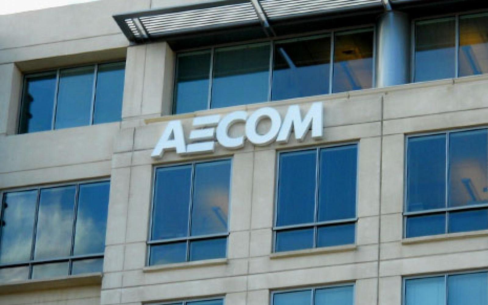 AECOM signage, exterior