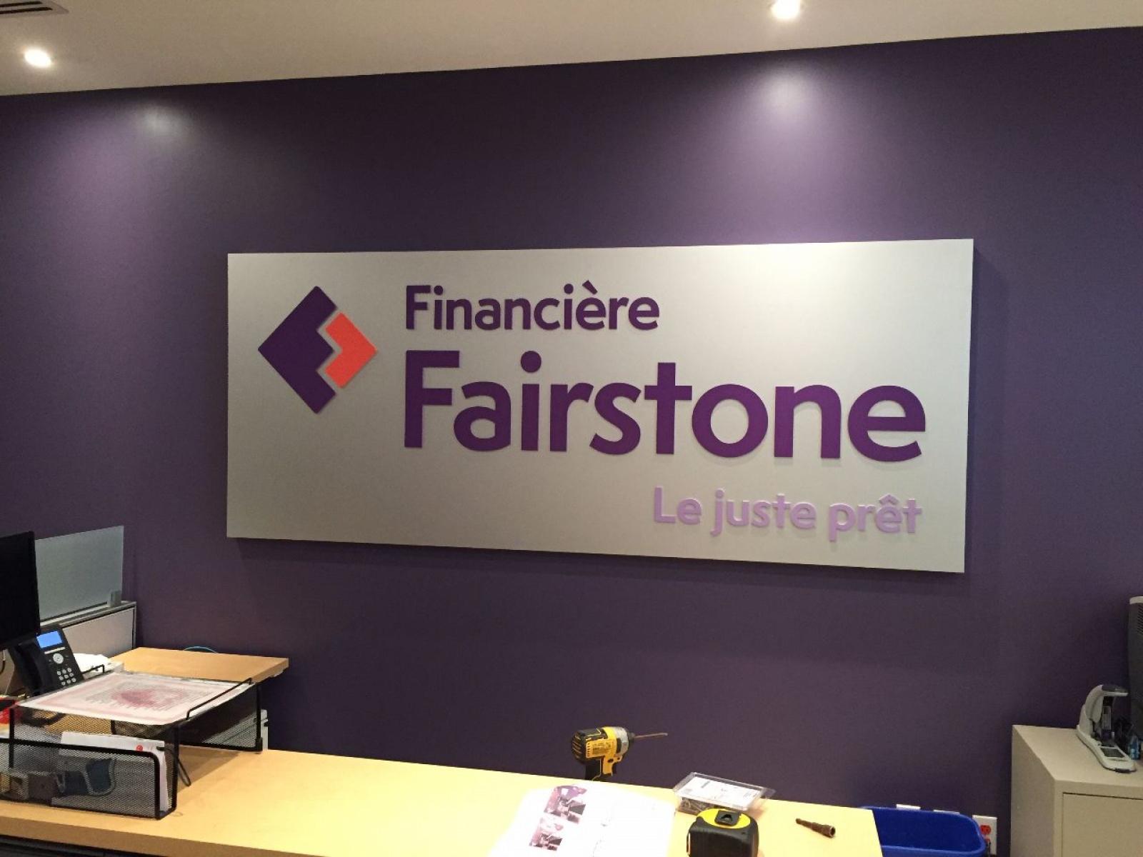 Fairstone Financial corporate signage