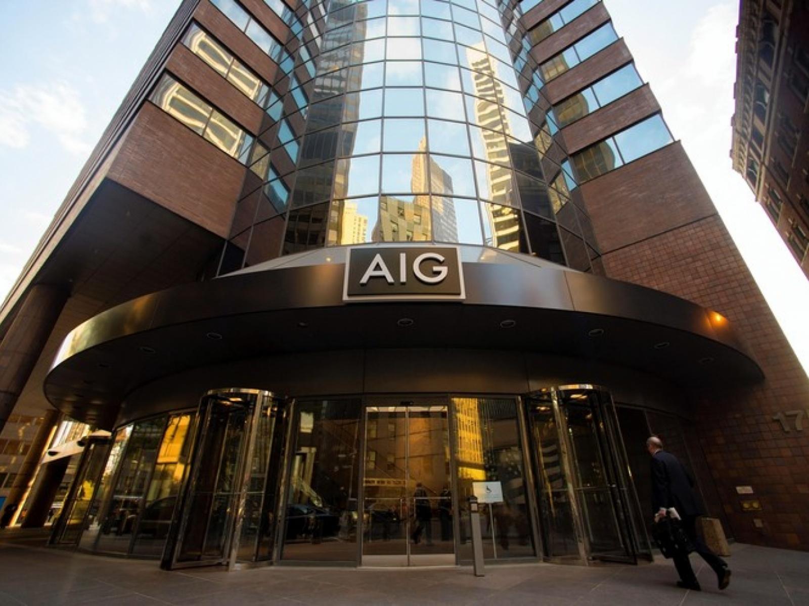 AIG corporate signage
