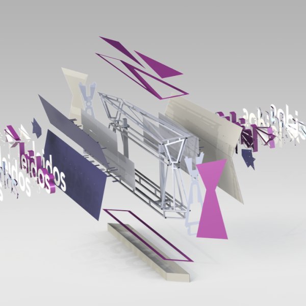  Exploded 3D rendering for Leidos.