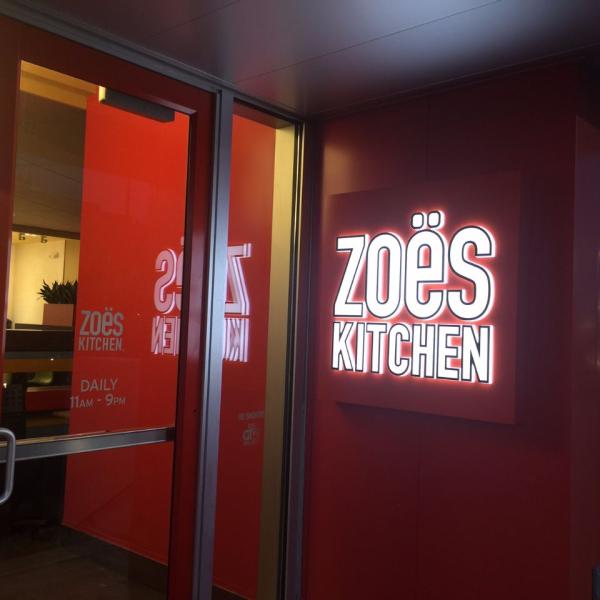 zoes kitchen signage